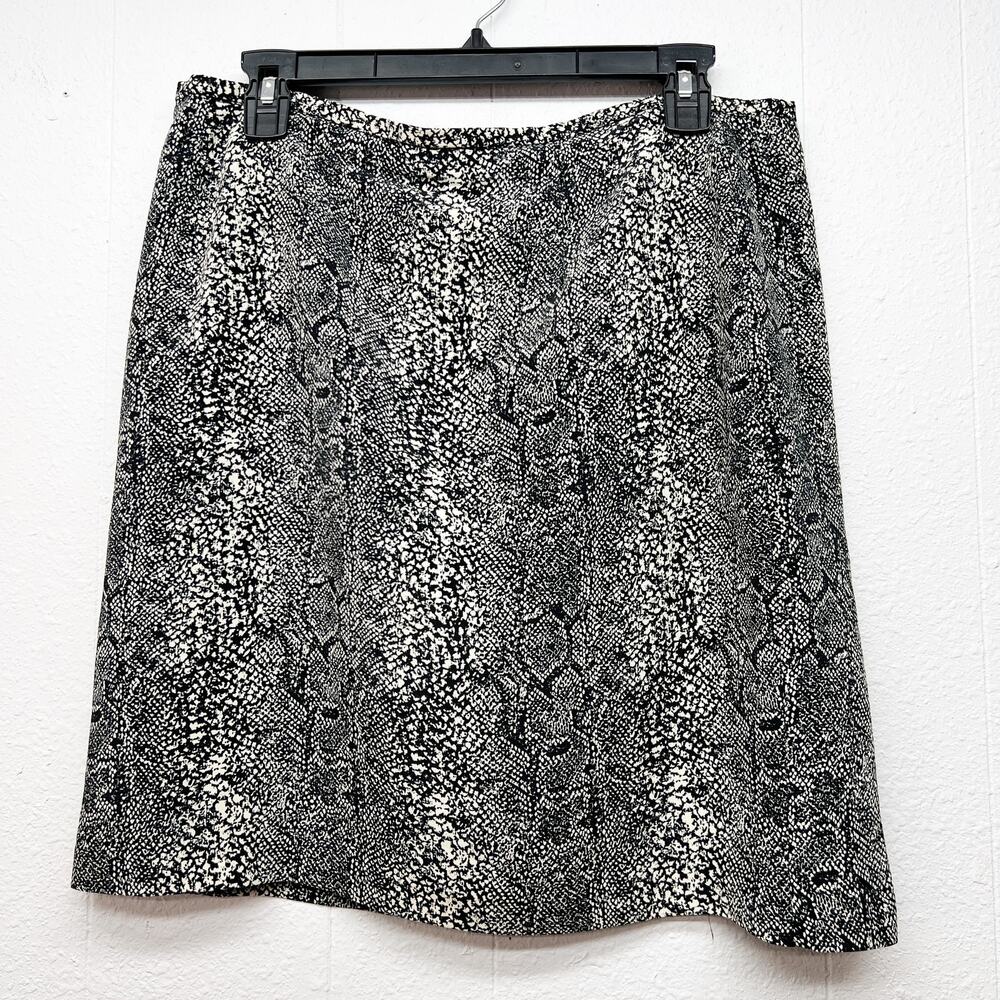 Beechers Brook Fairweather Vintage Snake Print Mini Skirt Women Large Y2K Grunge